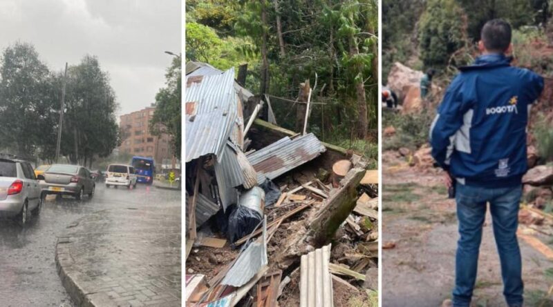 Distrito atendió 41 emergencias en Bogotá asociadas a las lluvias este sábado